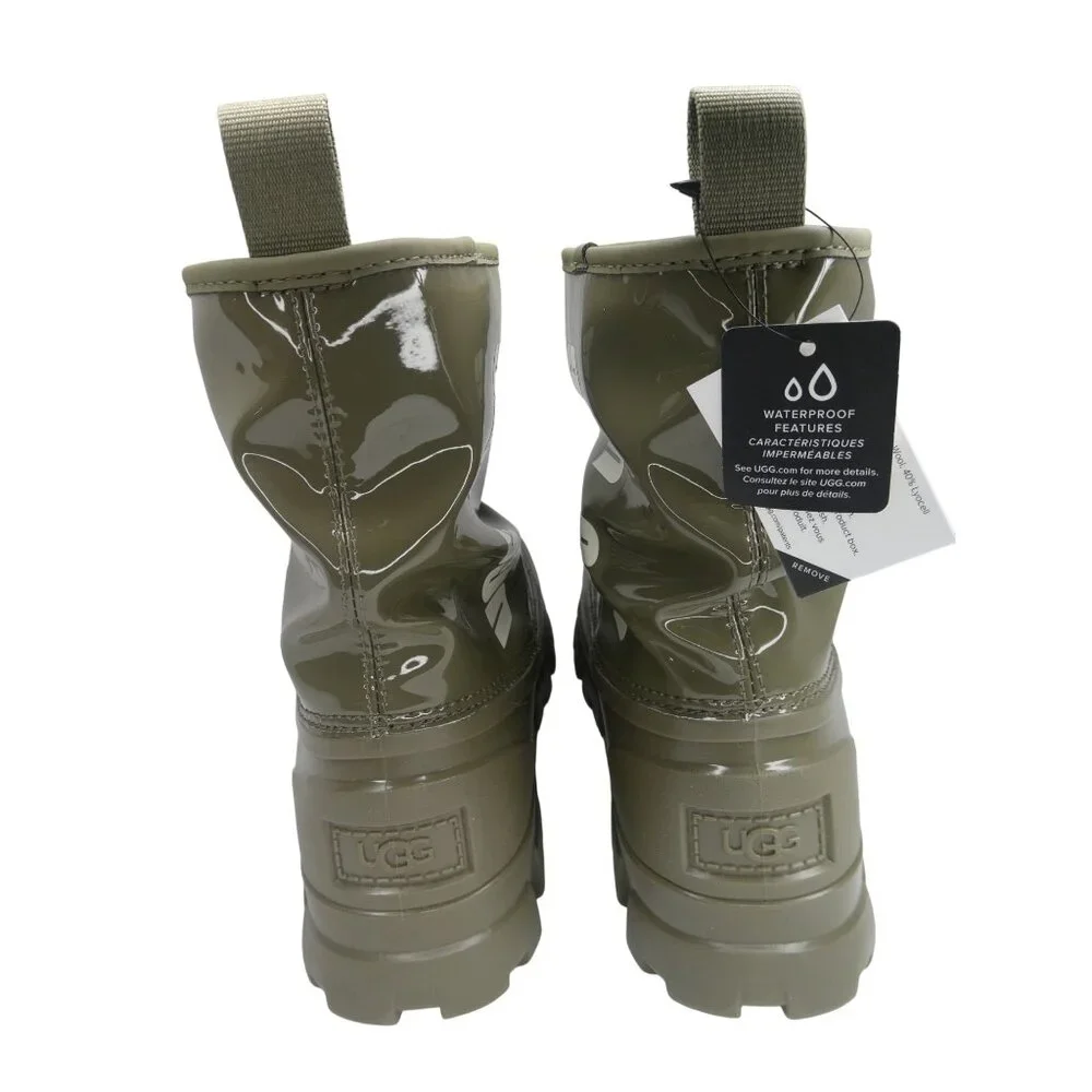 UGG Classic‎ Brella Mini Boot Olive Green Size 6 - Picture 6 of 8